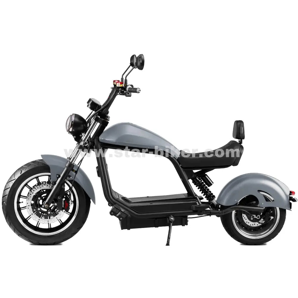 Star-Biker Chopper 6.0s in Nardo Grey – moderner E-Chopper mit cleanem, hellgrauem Farbton für einen puristischen Look