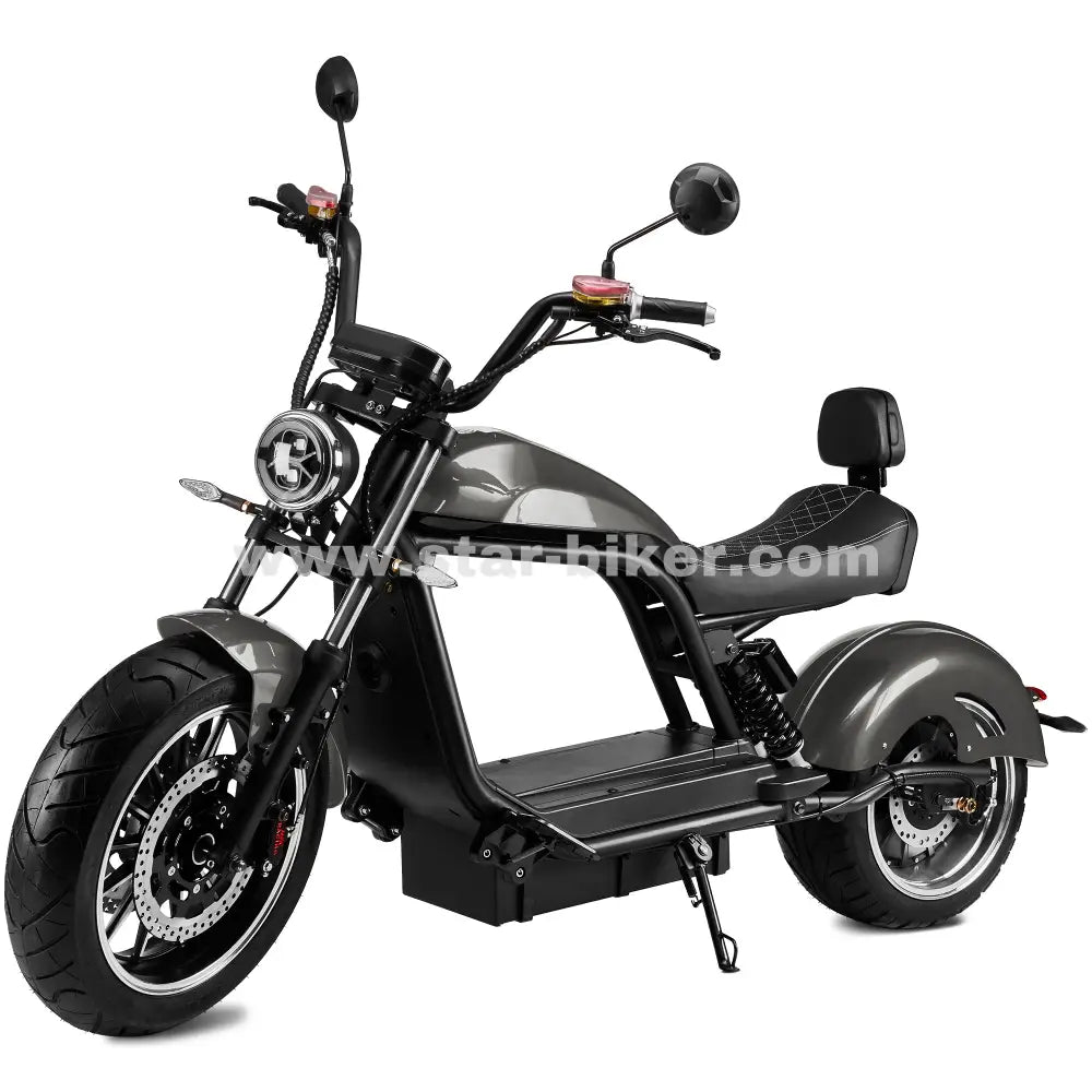 Star-Biker Chopper 6.0s in Space Grey – eleganter E-Chopper mit dunklem, edlem Grauton und dezentem Metallic-Schimmer